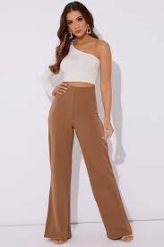 The latter crew should listen up: Camel Wide Leg Trousers In The Style