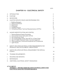 Http Www Sifacilities Si Edu Safety Health Docs Safety Manual Pdf 20prismout Chapter 16 Electrical 20safety Pdf