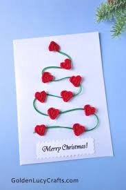 Send love from your furry family member this year with this easy diy photo card. 15 Diy Christmas Cards Embellished With Crochet Appliques Diy Christmas Cards Christmas Cards Handmade Christmas Cards Free