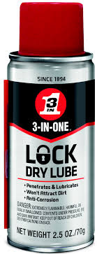 It is really too thin and volatile for firearms use. 3 In One 120077 Lock Dry Lube 2 1 2 Ounce Aerosol 079567120070 2