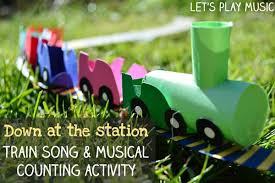 Train Songs Down At The Station Let S Play Music Training Songs Train Activities Music For Kids