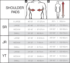 Bauer Shoulder Pad Sizing Chart Bedowntowndaytona Com