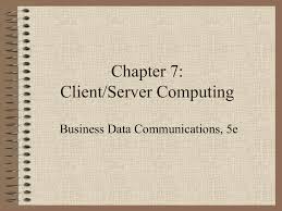 This was the goal of many of the early supercomputer efforts. Client Server And Intranet Computing