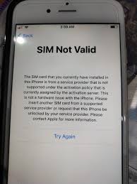 Ancak bu işlemin yapılması için ilgili operatör sizden kimlik ve cihazın satın . Sim Not Valid Apple Community