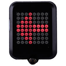 Tx129 64 Led Intelligent Bicycle Taillight Infrared Laser Black