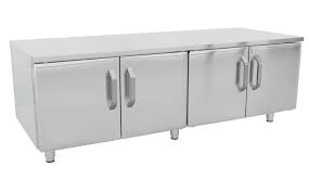 Edelstahl Unterbau 1 6 M Mit 4 Turen Ggmgastro In 2020 Unterschrank Gastronomie Schrank