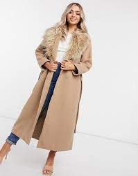 Today's video is on how to style a camel coat! Na Kd Faux Fur Collar Coat In Camel Asos