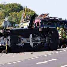 Seems we've had a crash in the dimension! Three People Taken To Hospital After Car Overturns On A1 In Northumberland Chronicle Live