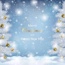 Maybe you would like to learn more about one of these? Merry Christmas Happy New Year Greeting Card With Christmas Tree And Bokeh Effect On Blue Background Landscape Template With Fir For Winter Holiday Cards Posters Covers With Text Place Royalty Free Cliparts