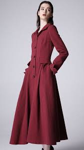 Burgundy Linen Coat Structured Long Lightweight Linen Wine Red Overcoat Women 39 S Jacket 1169 Women Overcoat Linen Dress Women Red Overcoat