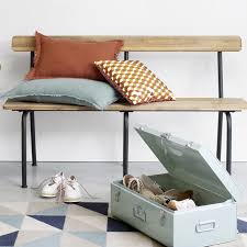 Banc Interieur Exterieur Metal Et Acacia Kolyma Laredoute Be Interieur Binnen Buiten Acacia