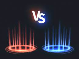 Versus Glowing Teleport Effect On Floor Premium Vector Freepik Vector Frame Abstract Sport Blue Photo Logo Design Game Logo Design Logo Design Art
