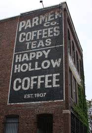 This Building In Downtown Omaha Once Was Home To Happy Hollow Coffee Building Signs Ghost Signs Wall Signs