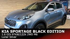 The option to spec a hybrid is ideal in the modern world, while the generous. Kia Sportage Black Edition 1 6 Gdi 97kw 132k 2wd M6 Lunar Silver Youtube