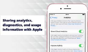 Sharing Analytics Diagnostics And Usage Information With Apple Apple Icloud Apple Shares