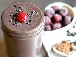 The Antioxidant Cherry Chocolate Feel Good Smoothie Cherry Smoothie Almond Milk Recipes Chocolate Covered Cherries