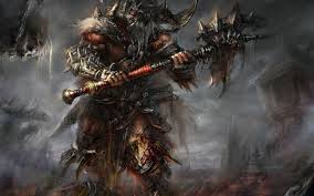 Diablo Barbarian Armor Blood Horns Spikes Ax Undead Warriors Wallpaper 1920x1200 38090 Wallpaperup ^_^ hahaha, you dare bring the warmth of life into my tomb?
