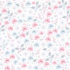 And also in eps vector format. Tender Ditsy Floral Pattern Seamless Vector Design With Light Blue And Pink Flowers On White Background Print For Fabric Bedding Wallpaper Royalty Free Cliparts Vectors And Stock Illustration Image 108693367