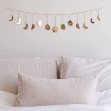 From modern to rustic, we've rounded up beautiful bedroom decorating inspiration for your master suite. Base Roots Moon Phase Garland Wall Decorations Moon Decor Wall Art Handmade Hammered Shining Ornaments Boho Celestial Bohemian Headboard Wall Hanging Gold 36in 91cm 13 Moons Amazon Co Uk Home Kitchen
