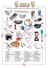 Kitchen utensils, like slotted spoons, spatulas, and mixing spoons, make it easy to perform basic kitchen tasks. Kitchen And Cooking Utensils Esl Worksheet By Maiagarri