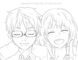 Pin By Olive On Your Lie In April Your Lie In April Sketches Anime Sketch
