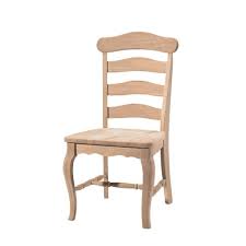 International Concepts Unfinished Wood Dining Chair Set Of 2 C 219p The Home Depot Unfinished Dining Chairs Wood Kitchen Chair French Dining Chairs