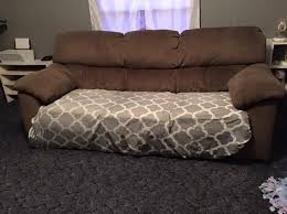5 Steps In Turning A Sheet Into A Couch Cover No Sewing In 2020 Diy Couch Cover Couch Covers Slip Covers Couch