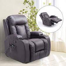 luxury faux leather heated vibrating massage recliner chair with remote recliner chair recliner chair