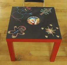 Table Ikea Recouvert Peinture Ardoise Kraska Dlya Melovoj Doski Deti Igrayut Detskaya Igrovaya Komnata