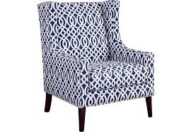 Addington Blue Print Accent Chair Printed Accent Chairs High Back Accent Chairs Blue Accent Chairs