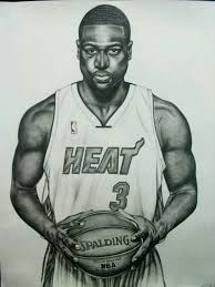 Dwayne Wade Art Sketches Pics Tank Man