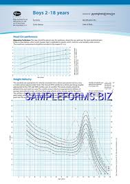 Boys Growth Chart Templates Samples Forms