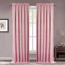 Ryb Home Velvet Curtains 108 Inches Long Super Soft Nursery Decor Room Darkening Curtains Privacy Protect Velvet Drapes For Kids Room Blush Pink 52 X 108 Long 2 Panels Buy Online In