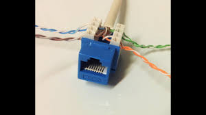 Rj45 connector has 8 pins and it is important to select the appropriate pins for your data and ground to make rj45 is a type of communication protocol that is used for ethernet and other long distance these cat cables are made up of twisted paired wires and the wires are housed inside a cable. Connect Cat6 Cable To Jack Youtube