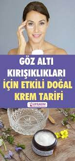 Goz Alti Kirisikliklari Icin Krem Tarifi Ev Yapimi Cilt Bakimi Krem Dogal