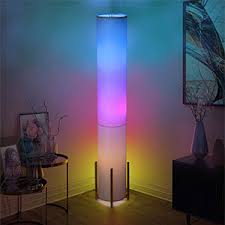 Sold and shipped by lamps plus. Office Lighting Modern Soft Light For Bedroom Standing Lights 52 Inches Tall 2 Led Bulbs Incl Contemporary Asian Wood Frame Amumo Wello Column Floor Lamp Decorative Tower Shade Floor Lamps For Living