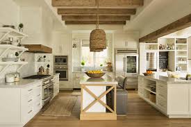 white rustic kitchen cabinets
