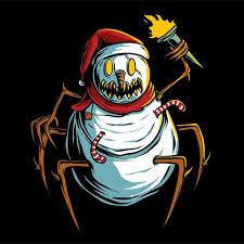  Manusia Salju Menakutkan Memegang Ilustr Premium Vector Freepik Vector Christmas Winter Snow Party Vector T Shirt Design Template Scary