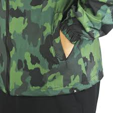 Jaqueta Corta Vento Hurley Phantom Masculina Camuflado Netshoes