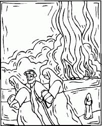 Free, printable coloring page about abraham and lot. Pillar Of Fire And Cloud Coloring Page Clip Art Library