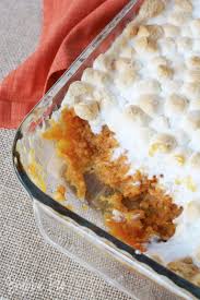 This Easy Sweet Potato Casserole With Marshmallows Recipe Is The Best Holiday Di Sweet Potato Casserole Easy Canned Sweet Potato Recipes Sweet Potato Casserole