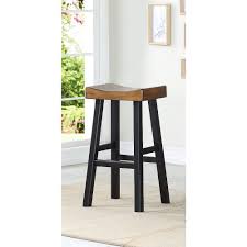 Winsome wood mona 24 cushion seat saddle stool rta black. Brassex Inc Luxor 24 Saddle Counter Stool Set Of 2 Black Dark Oak The Home Depot Canada