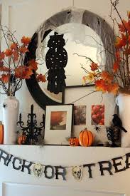 Halloween Home Decorating Ideas Spooky And Creepy Halloween Home Decoration Ideas With O Halloween Mantel Spooky Halloween Decorations Halloween Mantel Decor