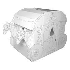 The children's coloring playhouse bibalina guarantees children hours of fun! My Very Own House Life Size Coloring Playhouse Princess Carriage W 8 Markers Walmart Com Play Houses Princess Carriage Build A Playhouse