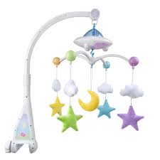 Moon Stars Quran Cot Mobile With Light Projection Desi Doll Company