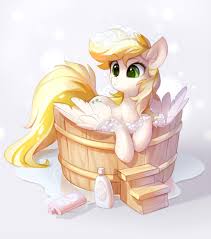 1776244 Artist Tomatocoup Bath Blonde Bubble Cute Digital Art Ear Fluff Female My Little Pony Cartoon My Little Pony Drawing My Little Pony Pictures