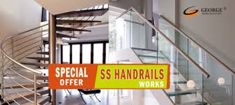 Our engineers designed a glass staircase with a modern and minimalist style. Stainless Steel Staircase Handrail Design In Kerala George Projects