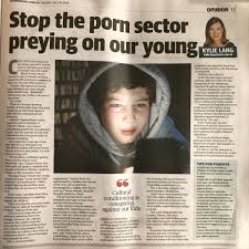 MTR quoted in Kylie Lang column @couriermail on how porn industry targets  kids through cartoon characters & games. pornharms