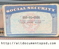 Social security card template front and back. Card Template Psd Buy Ids Ssn Card Driving License Ielts Certificate