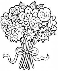 Disegno mazzo di fiori da colorare. Fiori Da Colorare 104 Immagini Da Stampare E Colorare A Tutto Donna